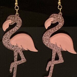 Flamingo Earring, Florida Earring, Silly Earring, Gift Idea, Flamingo Jewelry